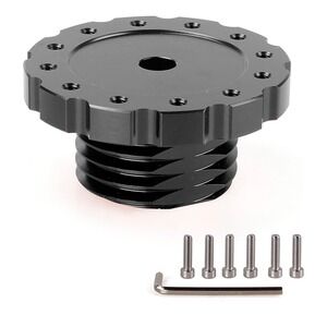 RASTP Aluminum Steering Wheel Adapter for Thrustmaster T300 T500 TSPC TSXW Black